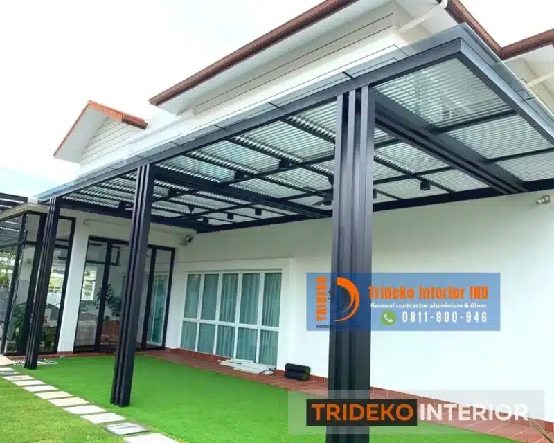 Trideko Interior: Ahli Kanopi Atap Kaca Tempered untuk Hunian Modern