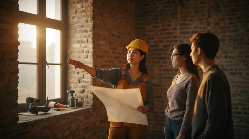 Inspeksi pondasi dan dinding sebelum melakukan renovasi rumah lama