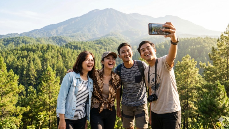 Rekomendasi Itinerary Jakarta Bandung 3 Hari 2 Malam Terbaik, Destinasi wisata alam pegunungan dan hutan pinus di kawasan Lembang Bandung