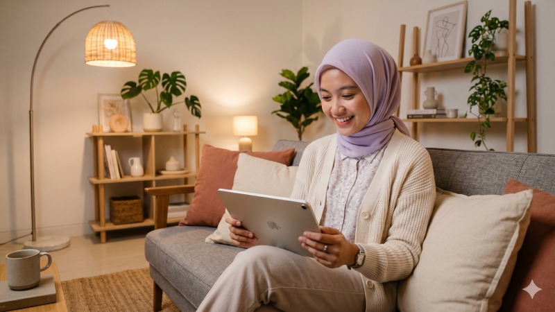 Pengguna menikmati tayangan premium setelah aktif menggunakan membership wetv terbaru.
