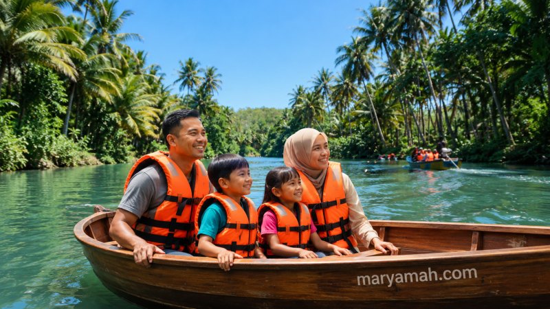 Rute satu hari wisata Pacitan untuk keluarga menyusuri sungai dan pantai